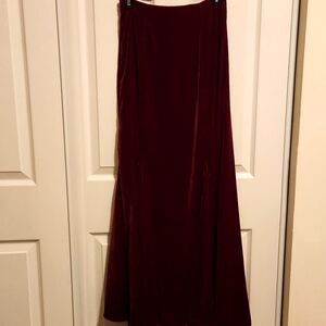Free People velvet skirt